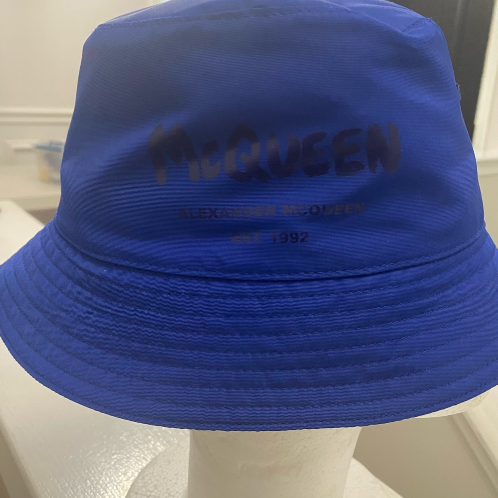 Blue Alexander McQueen Bucket Hat